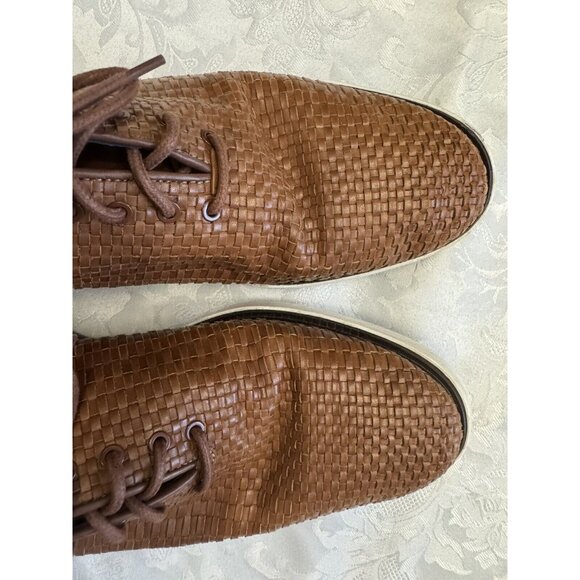 Cole Haan 9.5M Grand‎ Evolution Woven Oxford In Brown Leather Comfort Shoe main image 5